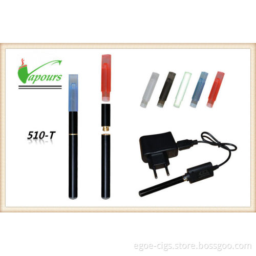Colorful Pen Style 510 T Electronic Cigarette , 280mah Huge Vapor E Cigarette